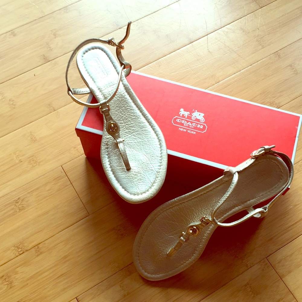 Coach sandals . Free gifts 🎁 with purchase